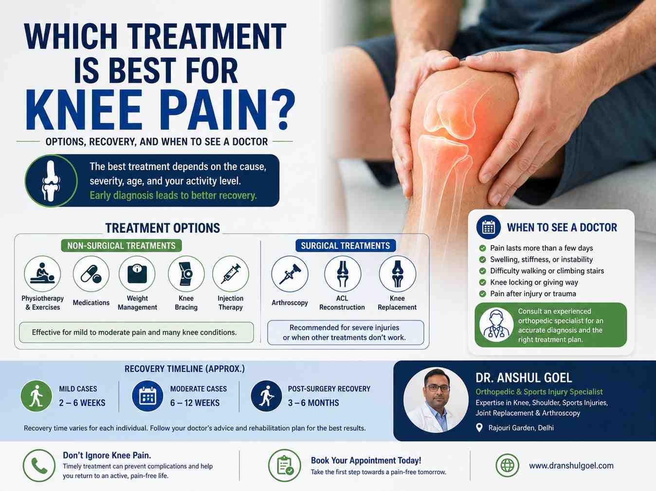 Which Treatment Is Best for Knee Pain? Options, Recovery, and When to See a Doctor