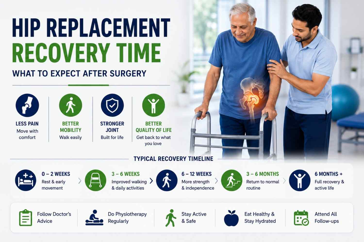 Hip Replacement Recovery Time: What to Expect After Surgery