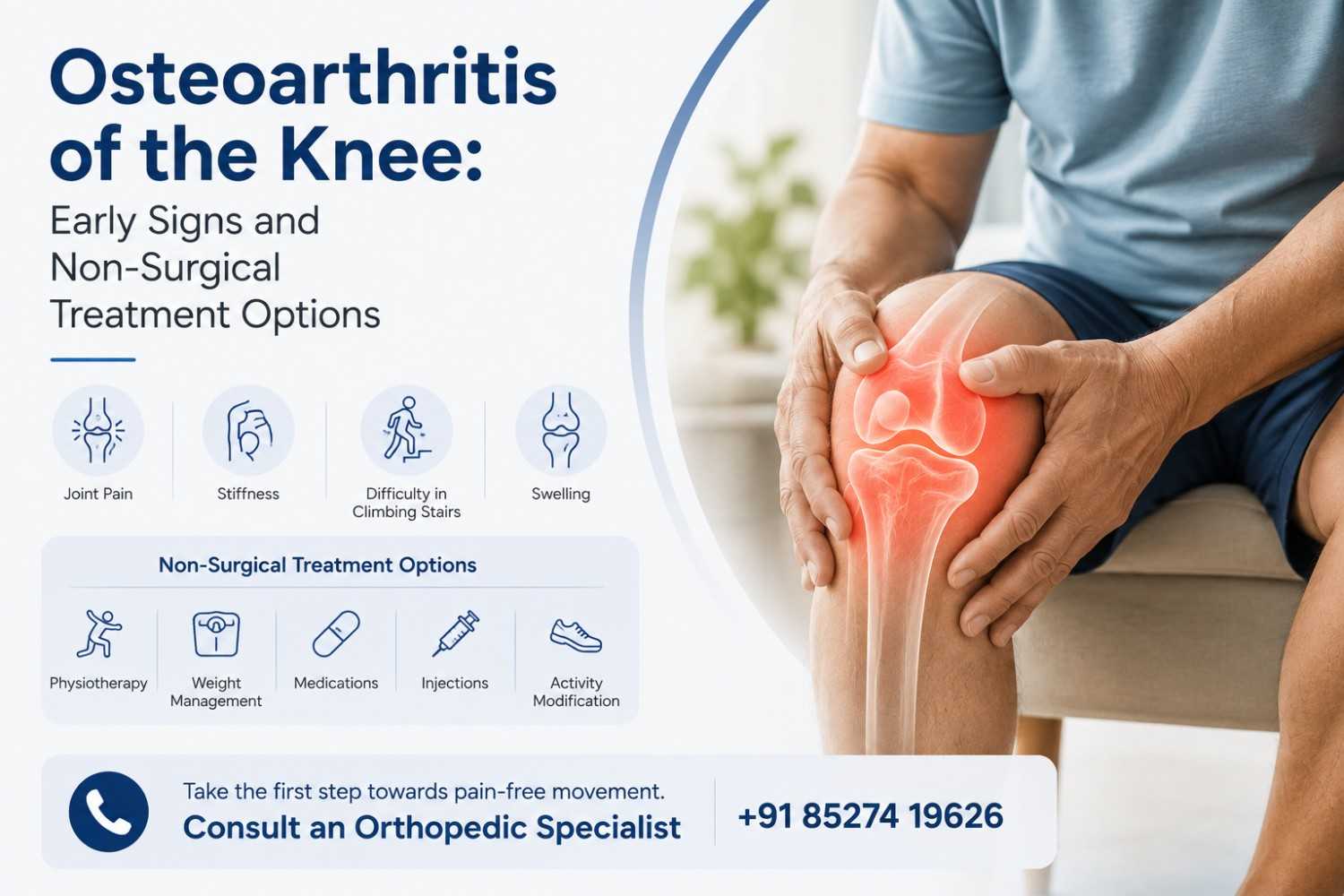 Osteoarthritis of the Knee: Early Signs and Non-Surgical Treatment Options